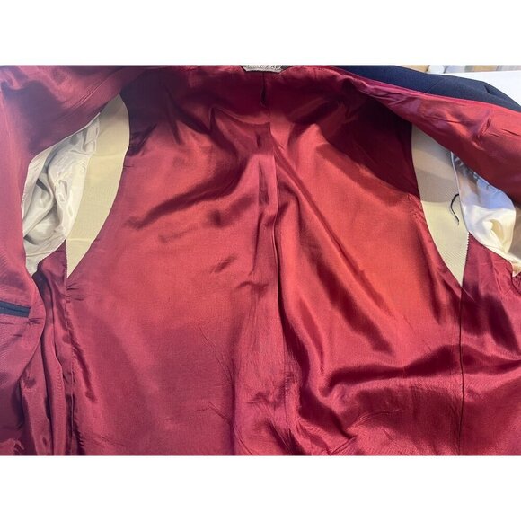 VTG Levis Strauss Business Class Sport Coat Blazer 48R Blue USA - Picture 7 of 12